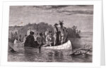 Marquette and Jolliet on Mississippi River by Anonymous