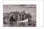 Marquette and Jolliet on Mississippi River by Anonymous