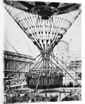 View of Passengers in Gondola of Large Air Balloon by Anonymous