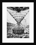 View of Passengers in Gondola of Large Air Balloon by Anonymous