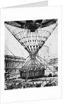 View of Passengers in Gondola of Large Air Balloon by Anonymous