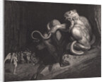 Engraving of Minos by Gustave Dore