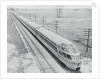 Streamlined Train Cars on Daytime Schedule by Anonymous