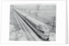Streamlined Train Cars on Daytime Schedule by Anonymous