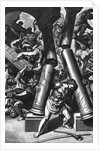 Illustration Depicting Samson Destroying Temple by Anonymous