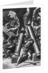 Illustration Depicting Samson Destroying Temple by Anonymous