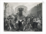 Illustration of Daniel DeFoe in the Pillory by Anonymous