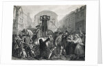 Illustration of Daniel DeFoe in the Pillory by Anonymous