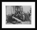Family with Open Coffin by Anonymous