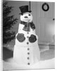 Dapper Snowman Outside a House by Anonymous