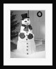 Dapper Snowman Outside a House by Anonymous