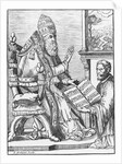 Print of Palestrina Showing Pope Julian III His New Mass by Anonymous