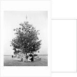 Christmas Tree with Presents and Toys by Anonymous