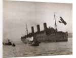 Leviathan Arriving in New York Harbor by Anonymous