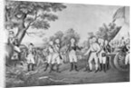 Lithograph of The Surrender of General Burgoyne by Currier & Ives