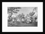 Lithograph of The Surrender of General Burgoyne by Currier & Ives