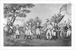 Lithograph of The Surrender of General Burgoyne by Currier & Ives