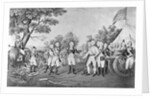 Lithograph of The Surrender of General Burgoyne by Currier & Ives