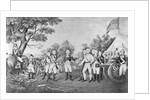 Lithograph of The Surrender of General Burgoyne by Currier & Ives