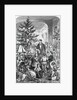 Illustration of Family and Friends Exchanging Gifts by Anonymous