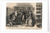 Illustration of Family Distraught over Drunk Father on Floor by Anonymous