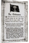 Ordinance to Dissolve the Union by Anonymous