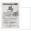 Civil War Recruiting Poster by Anonymous