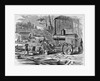 Worker Using Steam Circular Sawmills by Anonymous