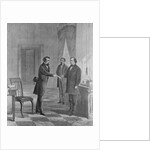 Andrew Johnson Receiving Impeachment Summons by Anonymous