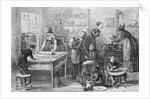 Women and Children Working in Kitchen by Anonymous