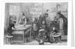 Women and Children Working in Kitchen by Anonymous