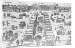 Frost Fair on the Frozen Thames Woodcut by Anonymous