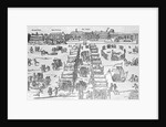 Frost Fair on the Frozen Thames Woodcut by Anonymous