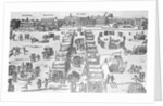 Frost Fair on the Frozen Thames Woodcut by Anonymous