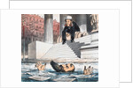 Cartoon of Jay Gould Drowning by Anonymous