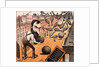 Cartoon of Jay Gould Bowling in Street by Anonymous
