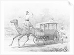 People Riding in Camel Drawn Coach by Anonymous
