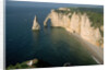 The Manneport Arch and Aiguille of Etretat Cliffs, France by Anonymous