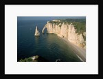The Manneport Arch and Aiguille of Etretat Cliffs, France by Anonymous