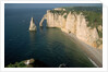 The Manneport Arch and Aiguille of Etretat Cliffs, France by Anonymous