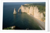 The Manneport Arch and Aiguille of Etretat Cliffs, France by Anonymous