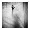 Shadow of a Hand Against Cloth by Anonymous