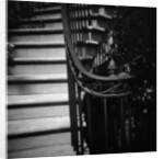 Floral Motif Railing Along a Stairway by Anonymous