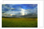 Rainbow Over Valley by Anonymous