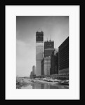 World Trade Center Twin Towers Under Construction by Anonymous