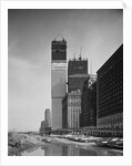 World Trade Center Twin Towers Under Construction by Anonymous