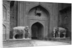 Elephant Statues at Red Fort by Anonymous