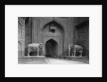 Elephant Statues at Red Fort by Anonymous