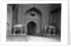 Elephant Statues at Red Fort by Anonymous