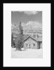 Trading Post near Tree Lined Mountains by Anonymous